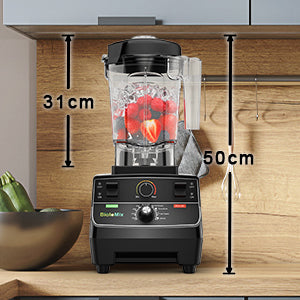 BioloMix BPA Free 2L Jar 2200W Professional Smart Timer Pre-programed Blender Mixer Juicer Food Processor Ice Smoothies Crusher