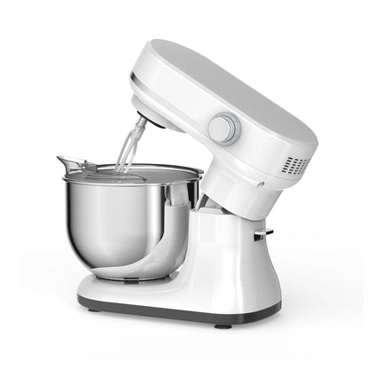BioloMix 5.5L&4L Double Bowl Electric Food Mixer, 8 Speeds Stand Mixer for Daily Use with Egg Whisk, Dough Hook, Flat Beater