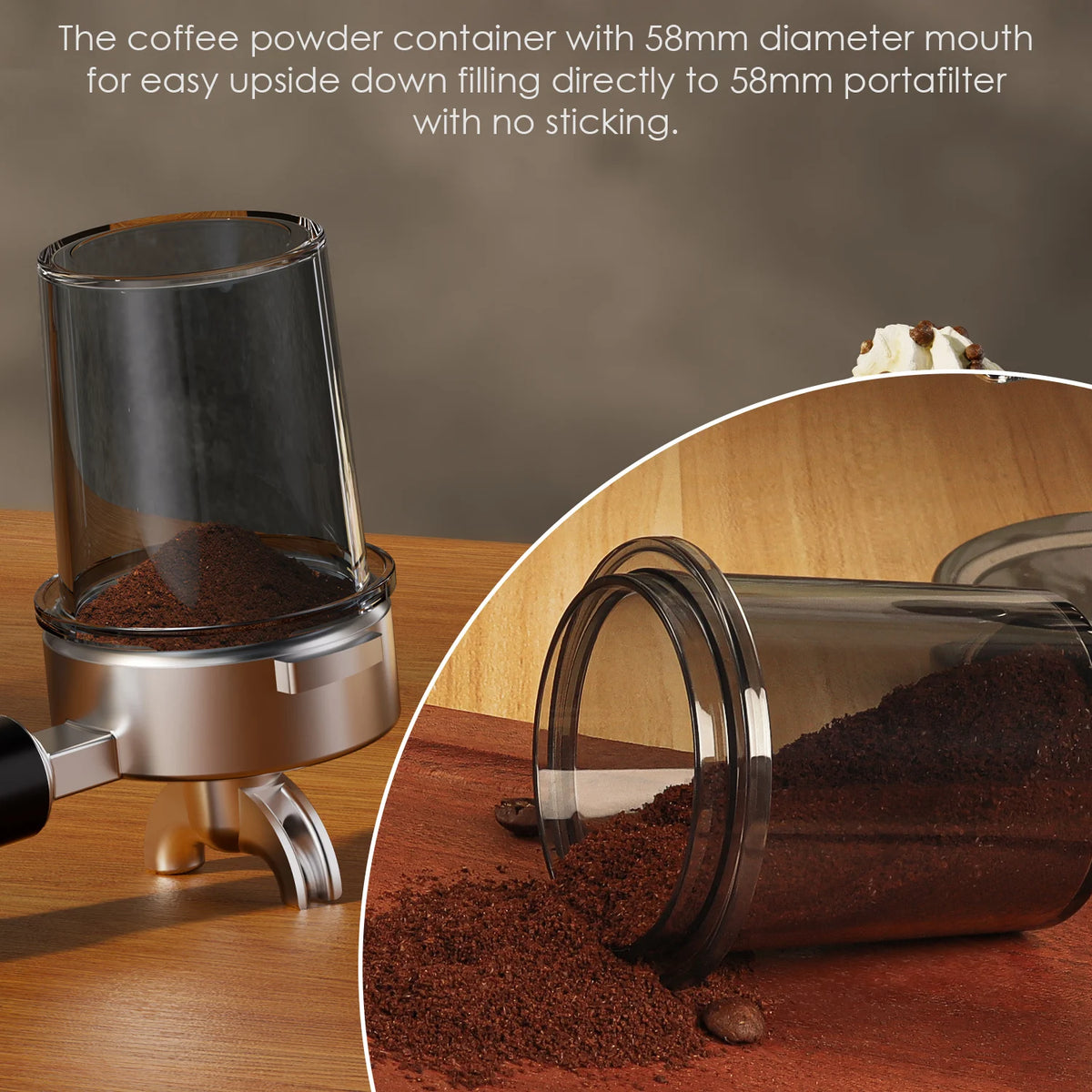 BioloMix Electric Conical Burr Coffee Grinder with Removable Holder,with 48 Grind Settings Adjustable,for Espresso Coffee
