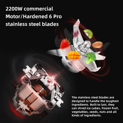 BioloMix Digital BPA FREE 2L Automatic Program Professional Commercial Blender Mixer Juicer Food Processor Ice Smoothies Fruit